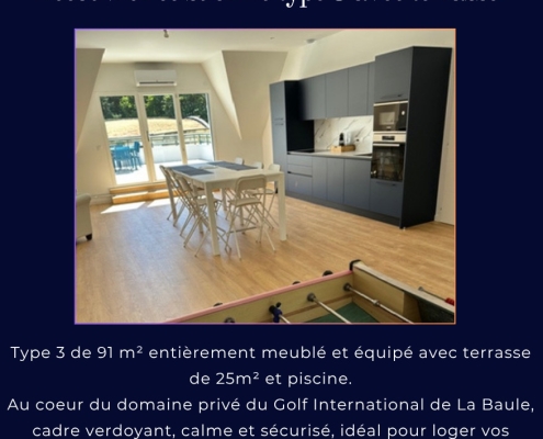 Appartement proche d'Airbus et des Chantiers de l'Atlantique à Saint-Nazaire et La Baule.